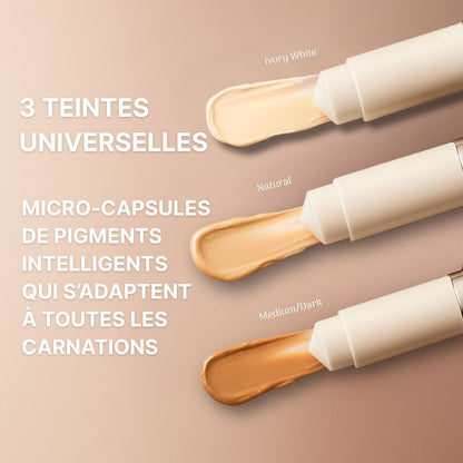 Chroma Stick Fond de teint stick coréen auto-adaptatif avec pinceau intégré