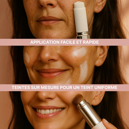 Chroma Stick Fond de teint stick coréen auto-adaptatif avec pinceau intégré