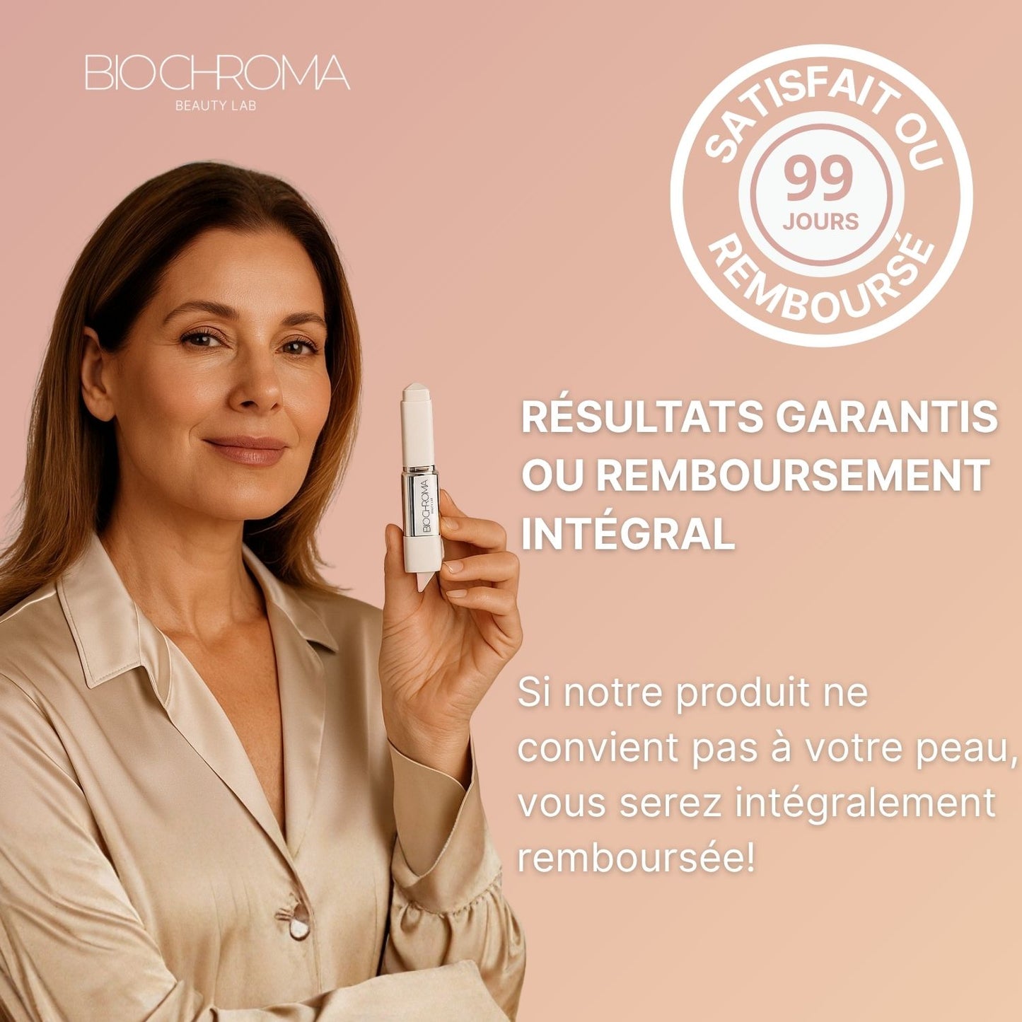 Chroma Stick Fond de teint stick coréen auto-adaptatif avec pinceau intégré