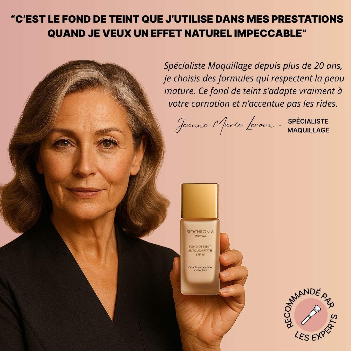 Fond de teint auto-adaptatif SPF 15 | Pour peaux matures